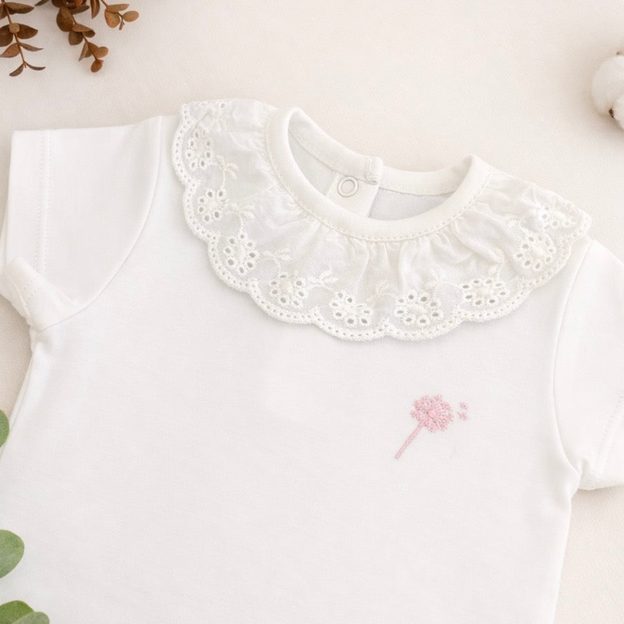 Body Broderie Blanco Algodón Pima