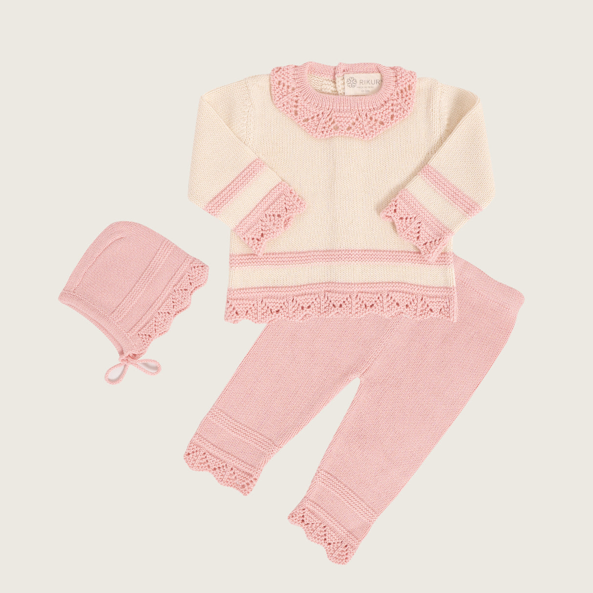 Set Tejido Pima Rosa