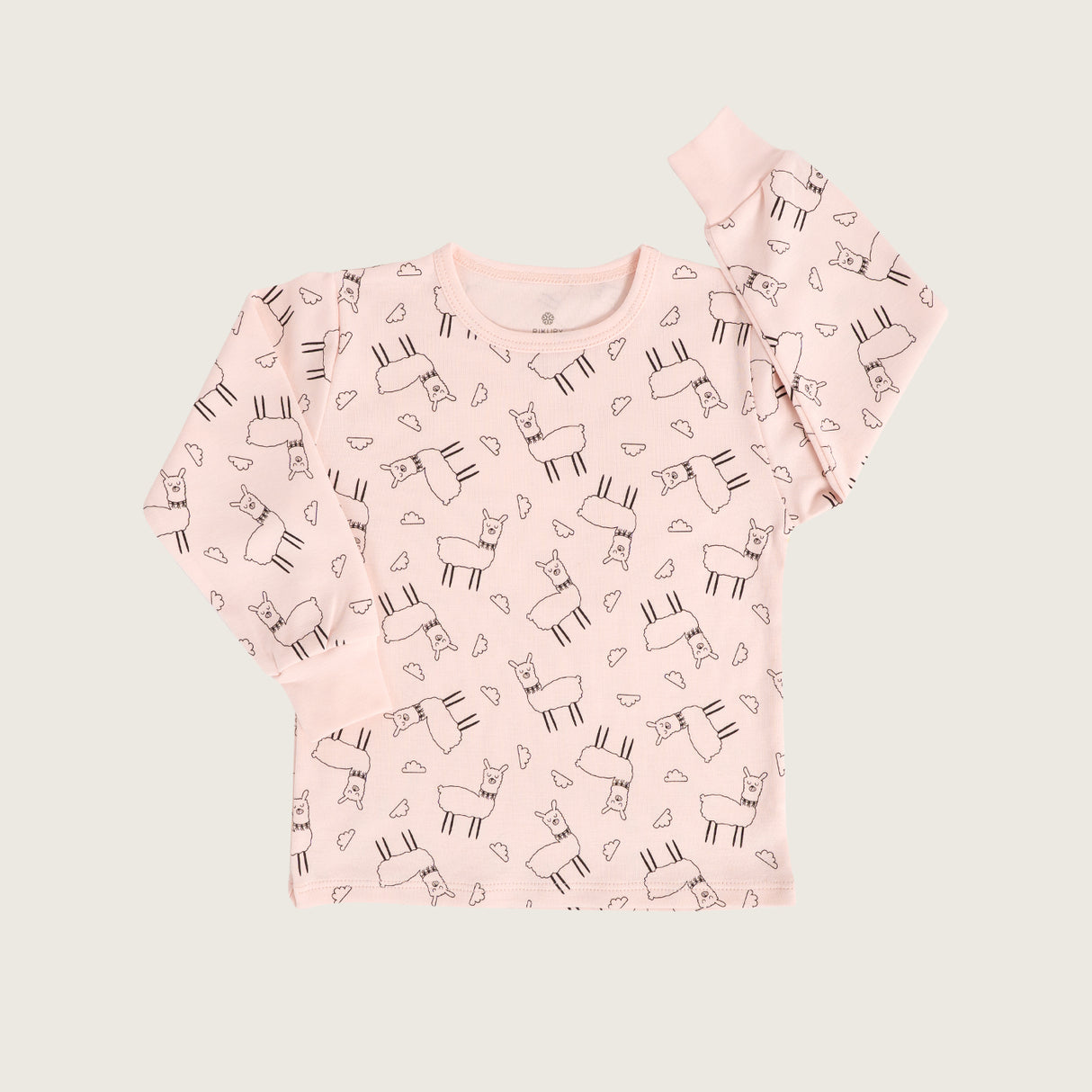 Pijama Llamita para niña de algodón Pima