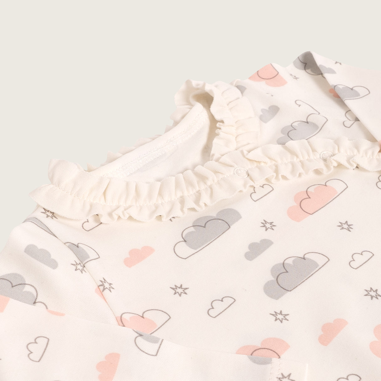 Enterizo de nubes rosa