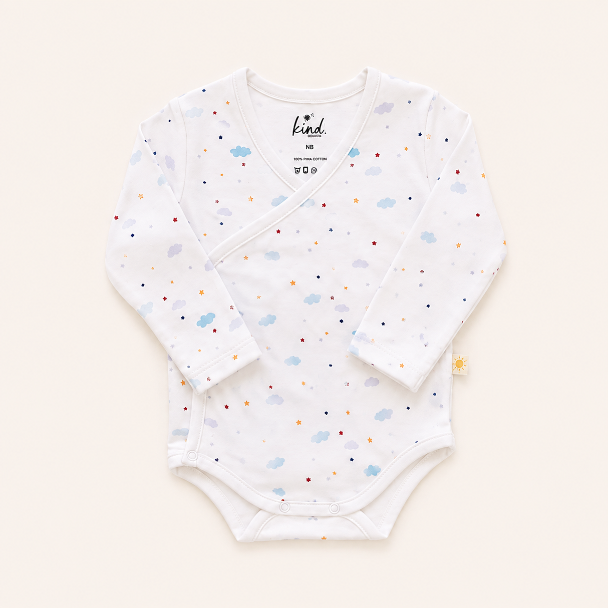 Set Body Nubes & Estrellas + Pantalón pretina ancha