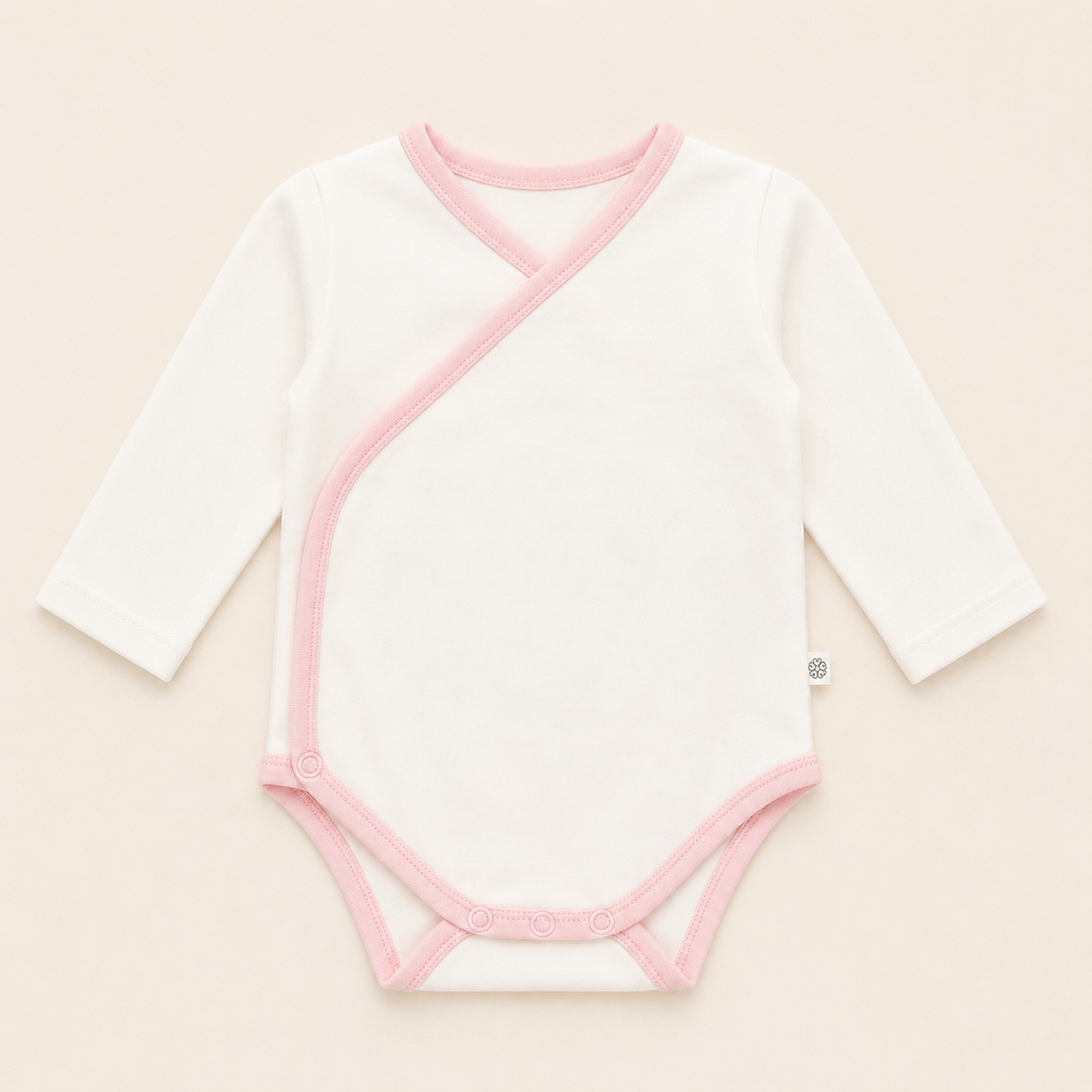 Pack 3 Bodies de algodón | Avena, Ivory, Ivory Rosa