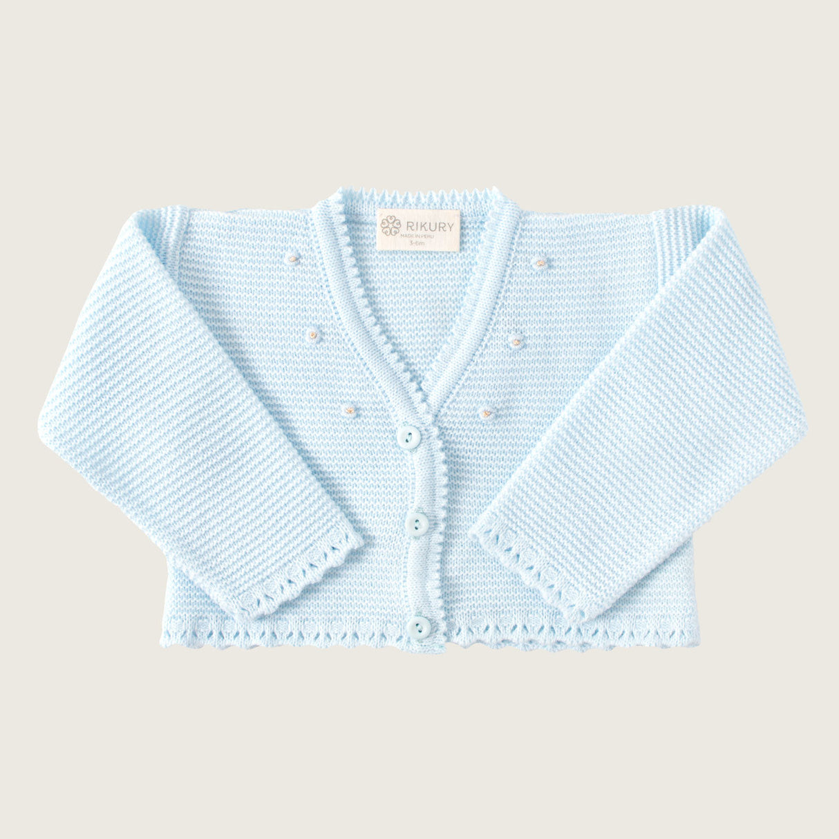 Bolero celeste flores S/. 98 Bolero Baby Girl Rikury Rikury