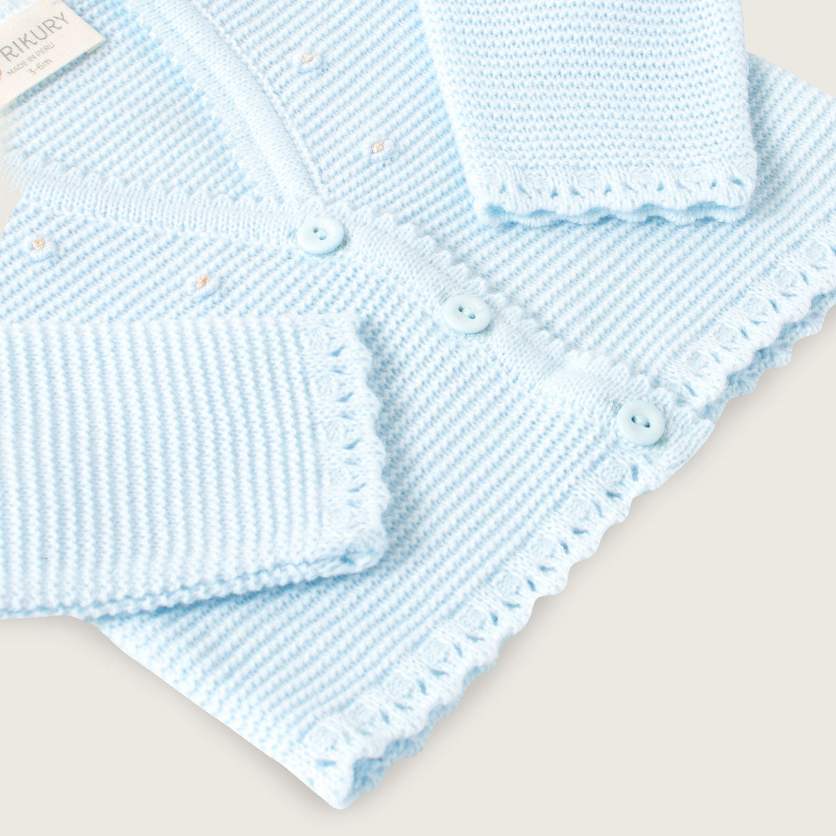 Bolero celeste flores S/. 98 Bolero Baby Girl Rikury Rikury