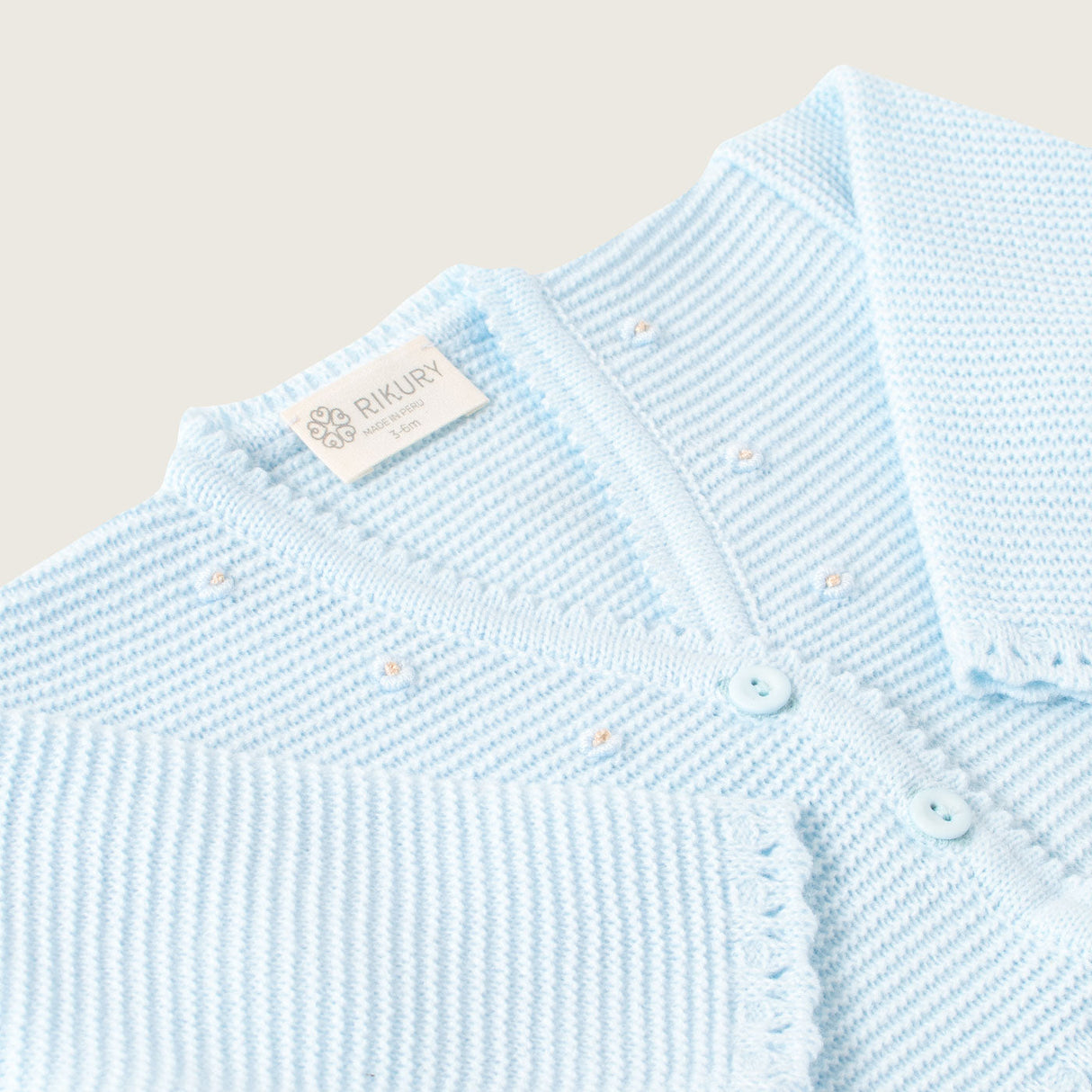 Bolero celeste flores S/. 98 Bolero Baby Girl Rikury Rikury