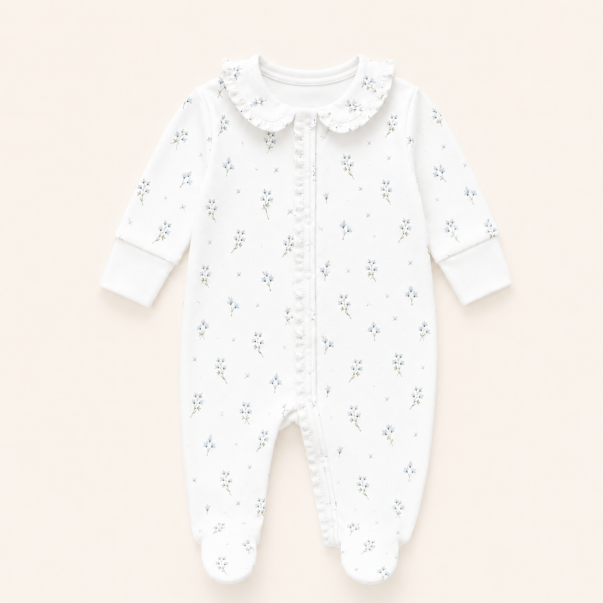 Enterizo Floral Bebé | 100% Algodón Pima Premium