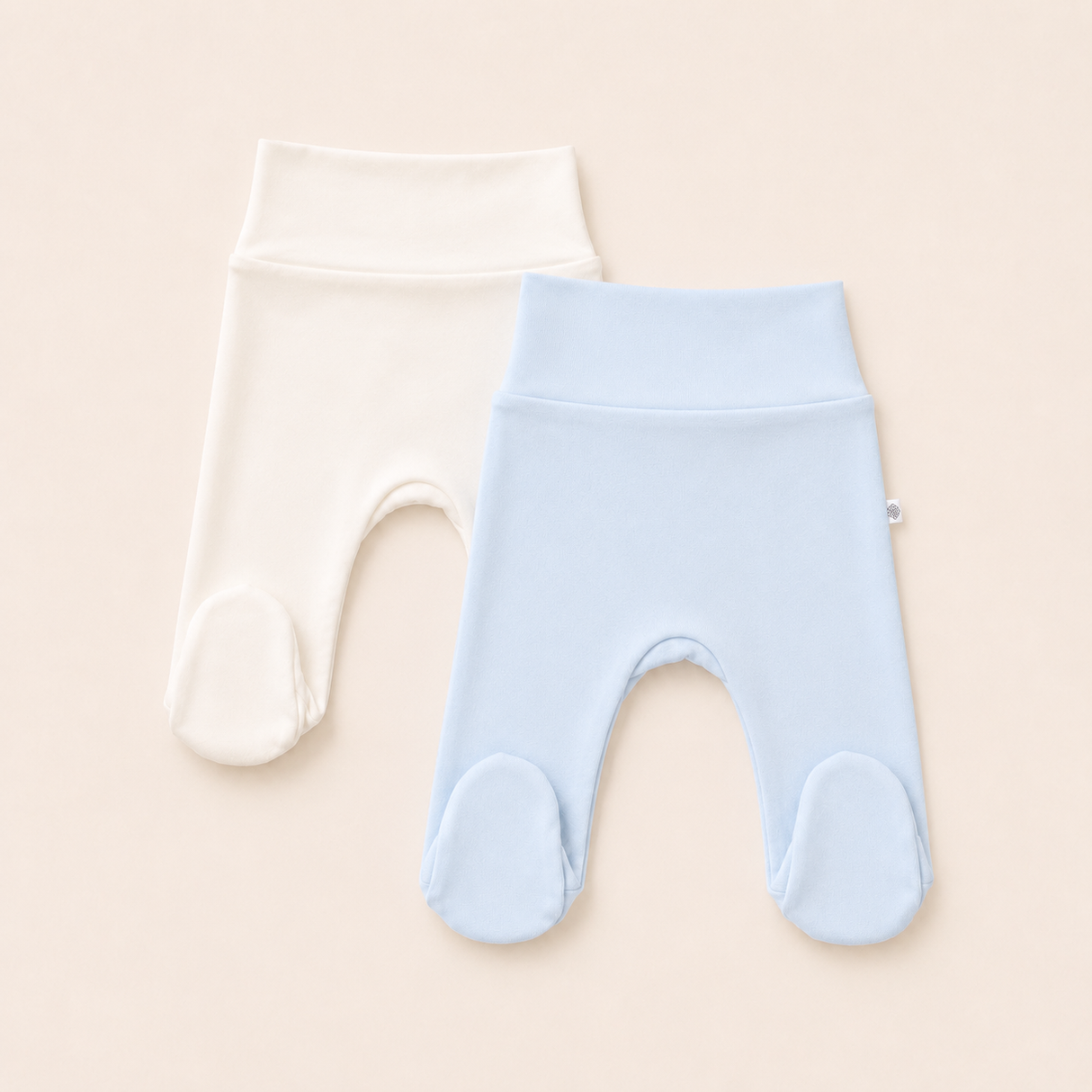 Pack 2 Pantalones Pretina Ancha | Ivory, Celeste