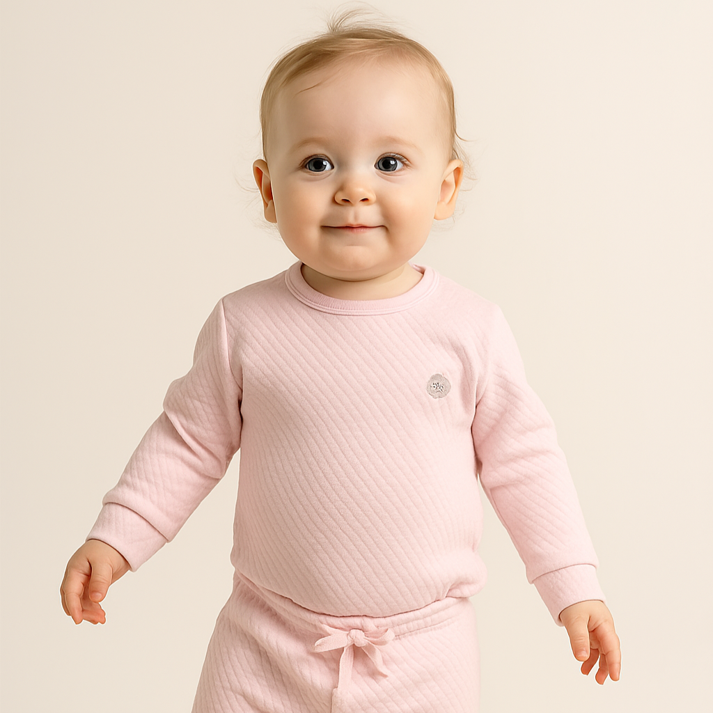 Pijama Jacquard Rosa