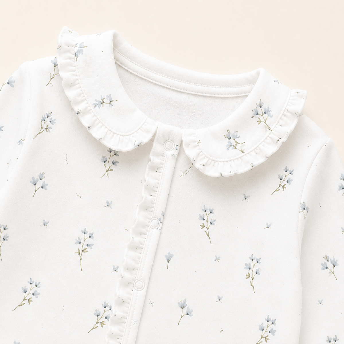 Enterizo Floral Bebé | 100% Algodón Pima Premium