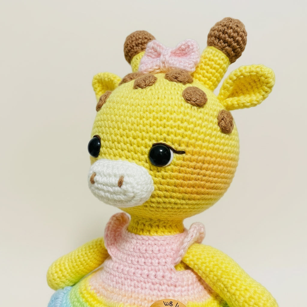 Jirafa con vestido