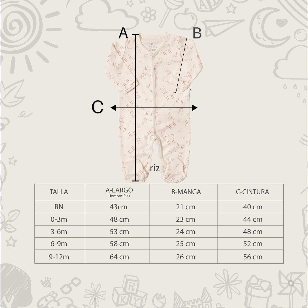 Enterizo llamita rosa OI24