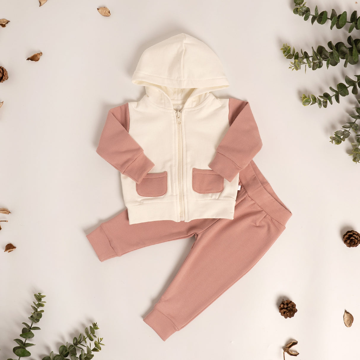 Conjunto Franela Rosa