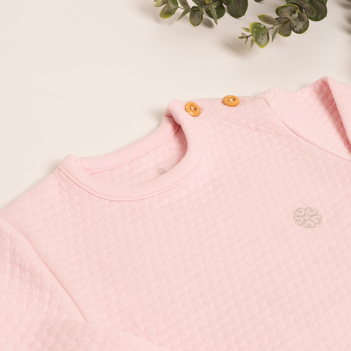 Pijama Jacquard Rosa