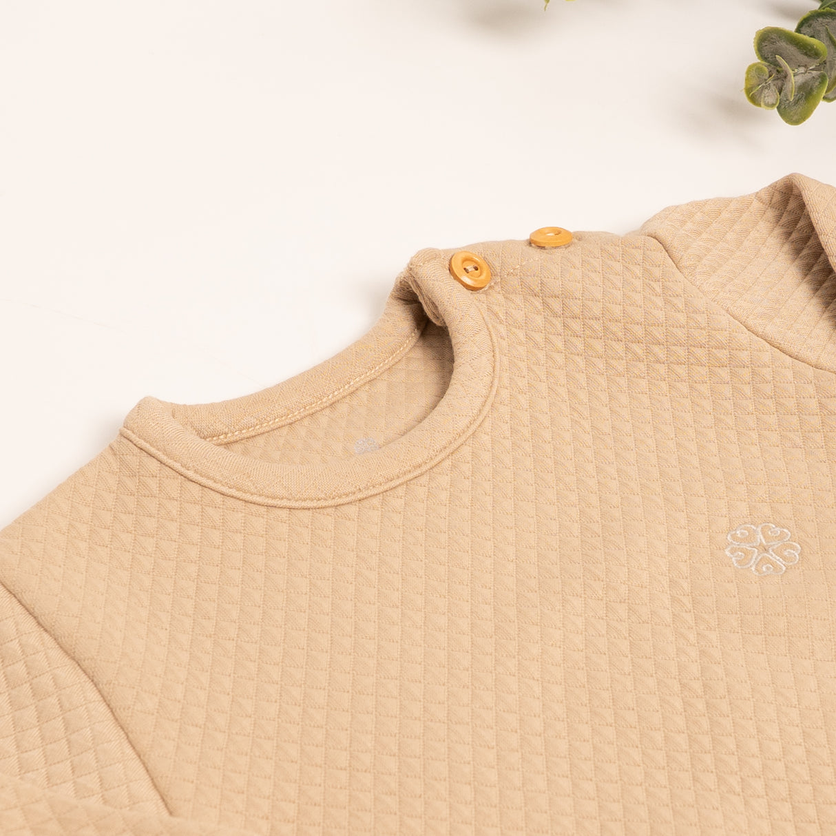 Pijama Jacquard Beige