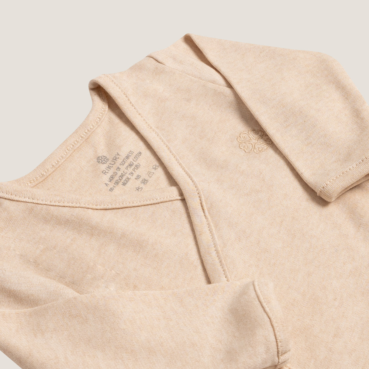 Ajuar de Algodón Pima orgánico 6 piezas Beige