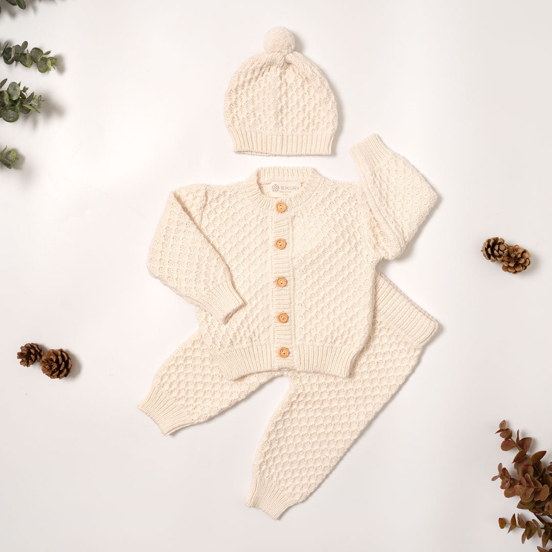 Set Tejido 3 piezas Ivory