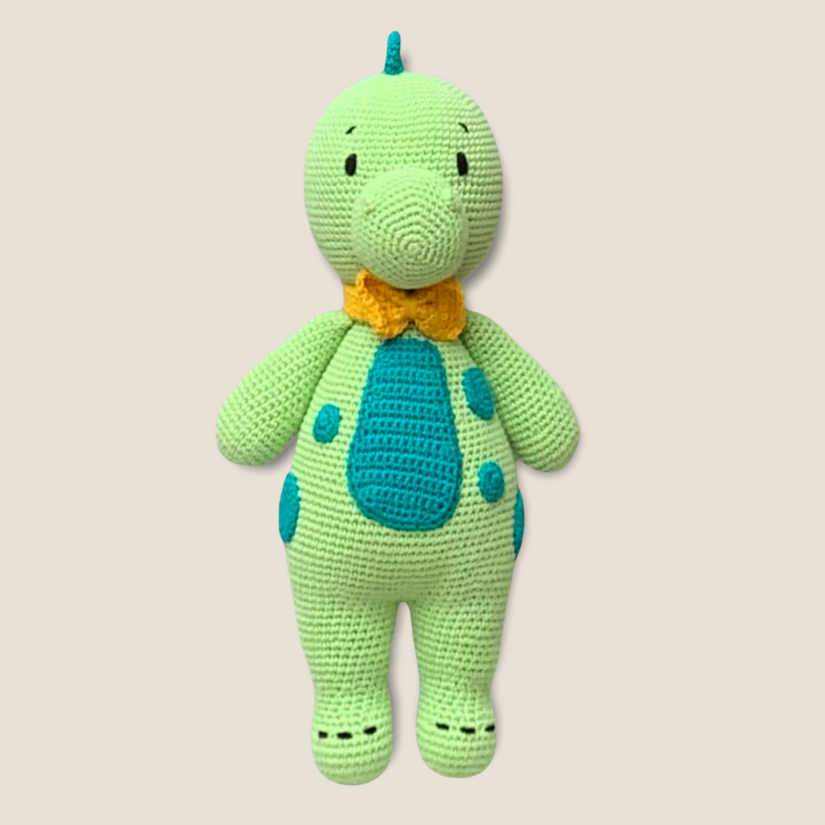 Dinosaurio de apego, color verde Rikury