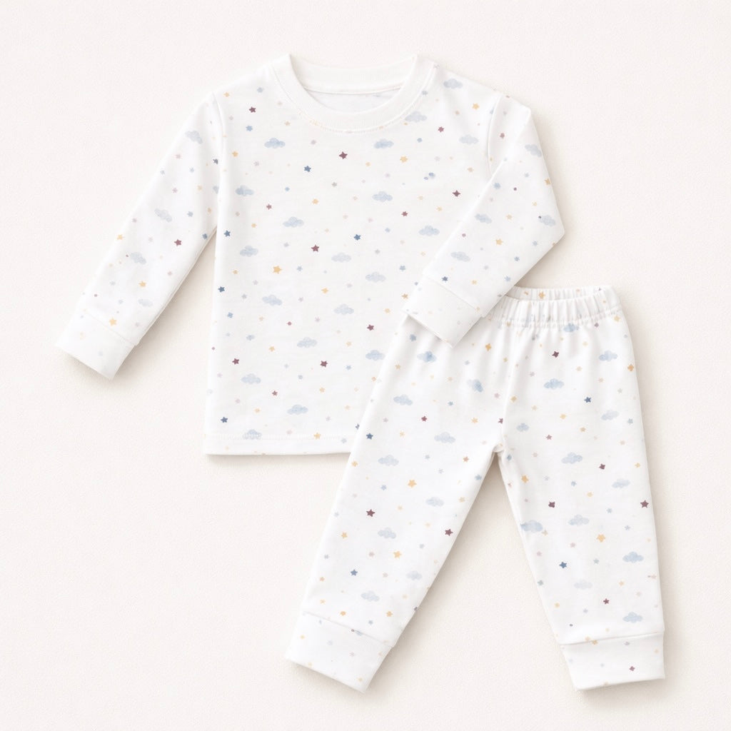 Pijama niño Nubes de algodón Pima
