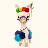 Llamita pompones arcoiris