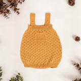 Enterizo mostaza tejido de algodón