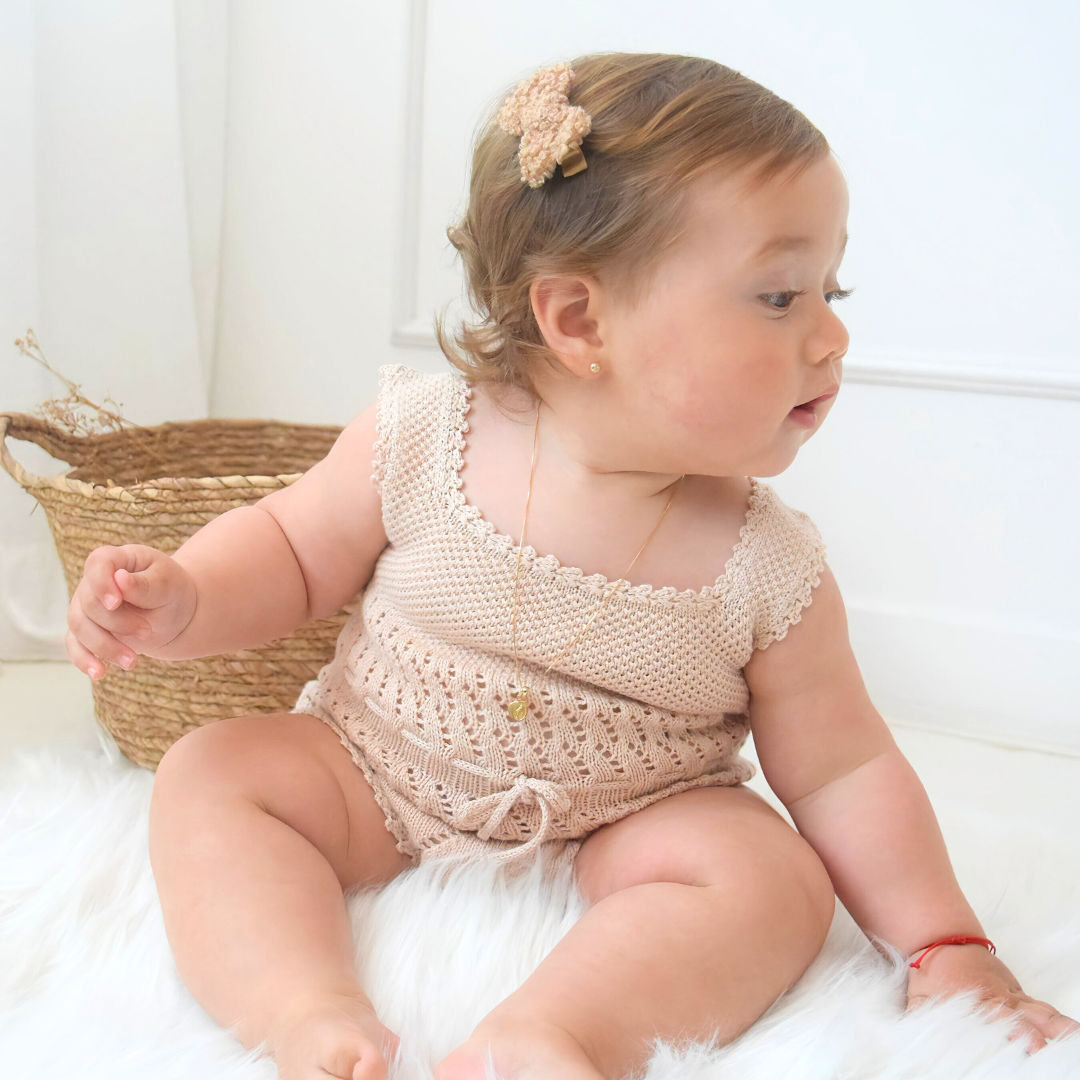 Body lazo nude tejido de algodón