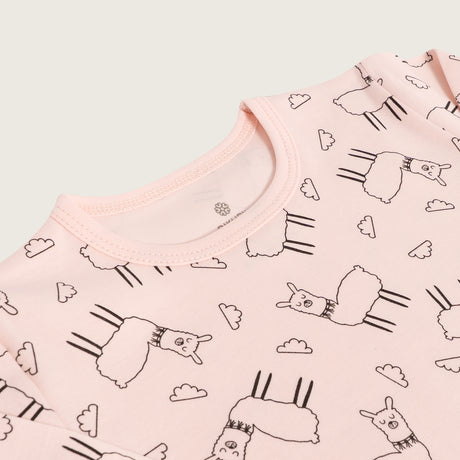 Pijama Llamita para niña de algodón Pima