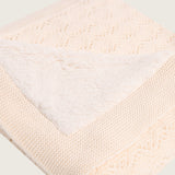 Manta tejida invernal Ivory
