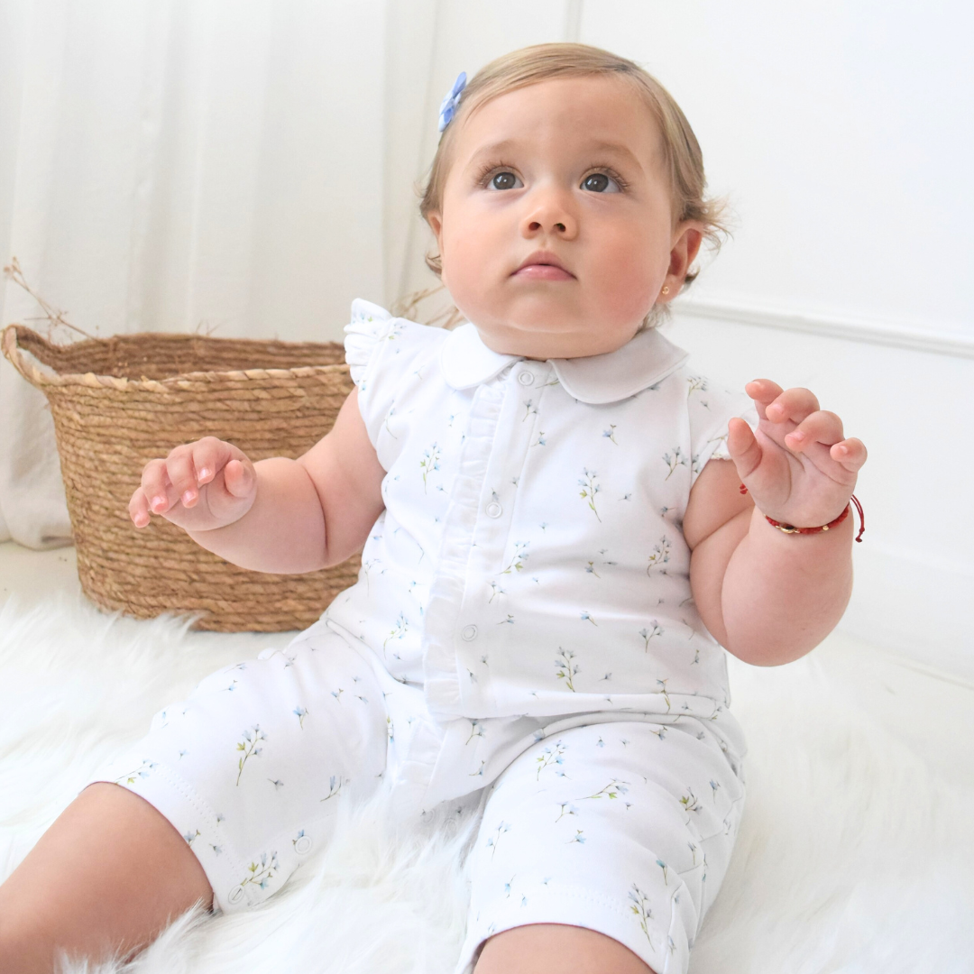 Enterizo Floral Algodón Pima