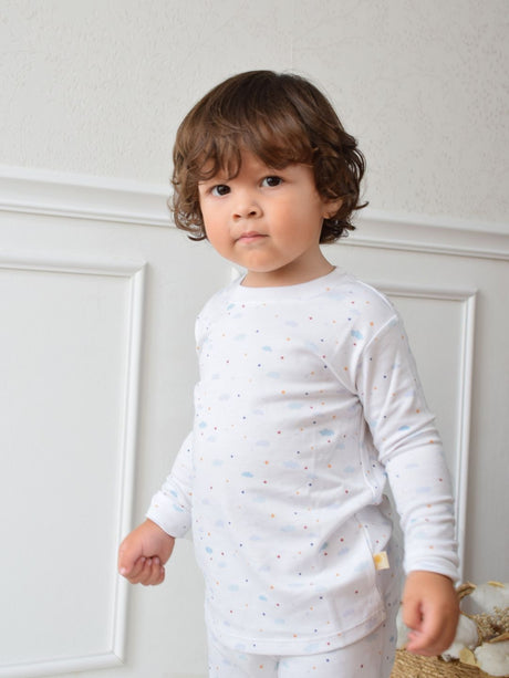 Pijama niño Nubes de algodón Pima