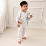 Pijama Llamita Gris para Niños | Algodón Pima