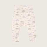 Pantalón nubes celeste pretina ancha