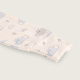 Pantalón nubes celeste pretina ancha