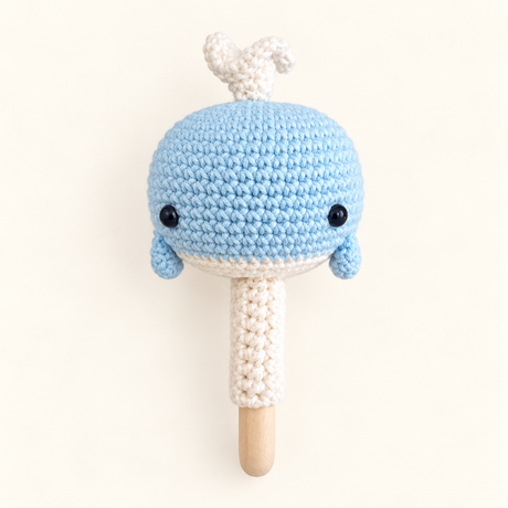 Sonajero Mordedor Ballena | Celeste