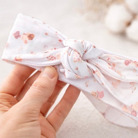 Diadema lazo de algodón Pima con diseño