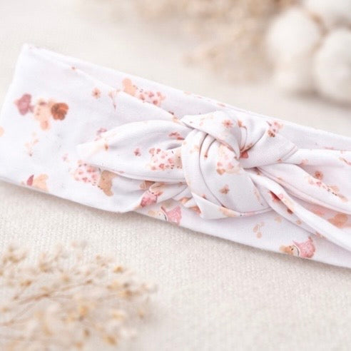 Diadema lazo de algodón Pima con diseño