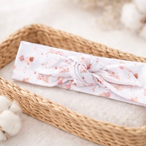 Diadema lazo de algodón Pima con diseño