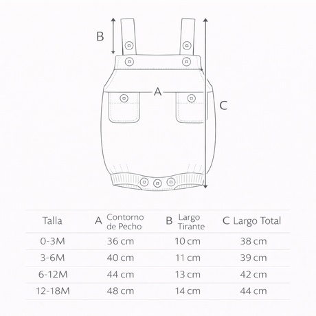 Romper verde tejido de algodón