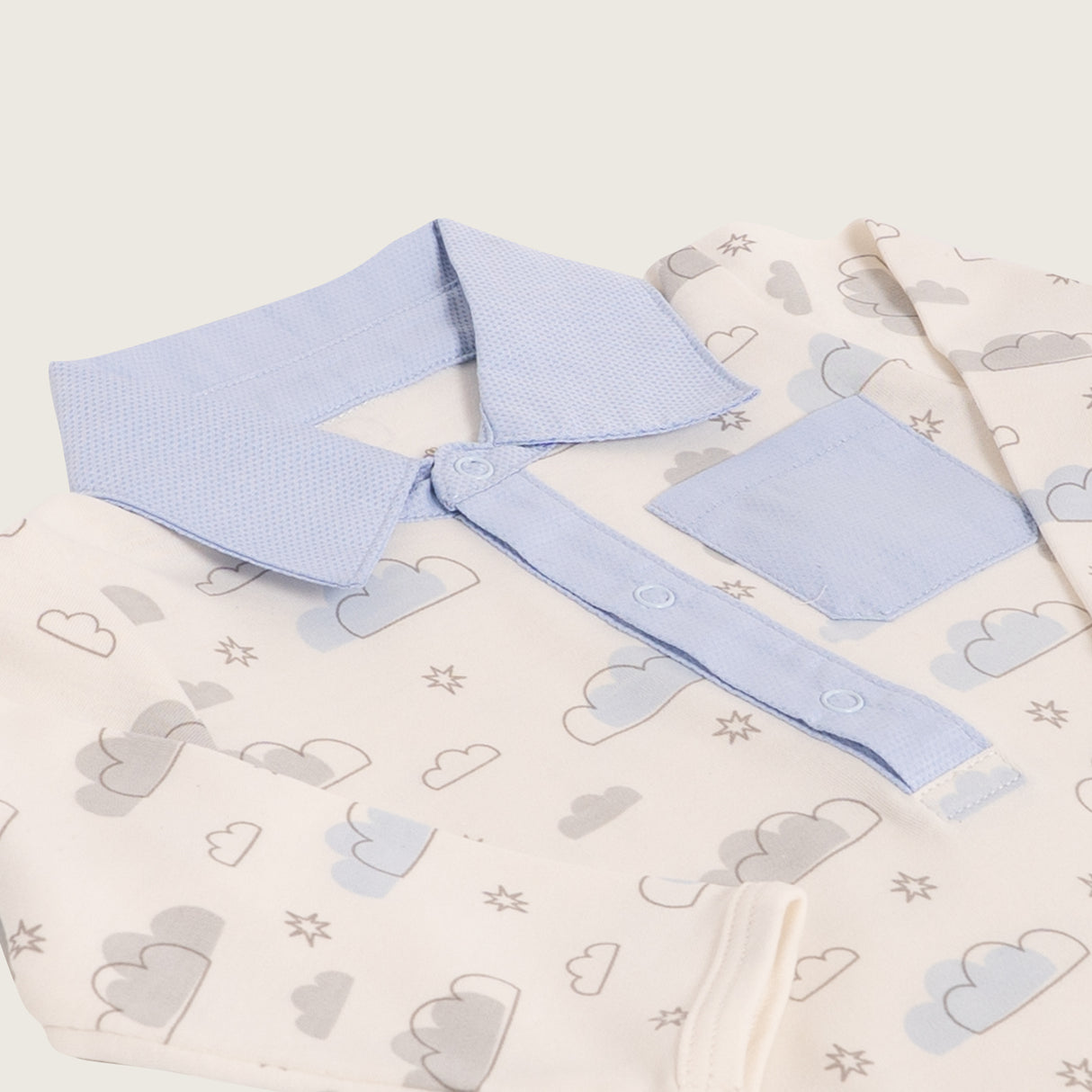 Set Body Camisa + Pantalón Nubes | Pretina Ancha
