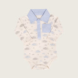 Set Body Camisa + Pantalón Nubes | Pretina Ancha