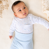 Set Body Nubes & Estrellas + Pantalón pretina ancha