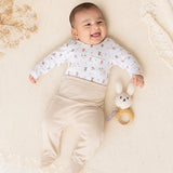 Set Body Animalitos del Bosque | Pantalón Pretina Ancha Avena