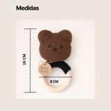 Sonajero mordedor osito chocolate