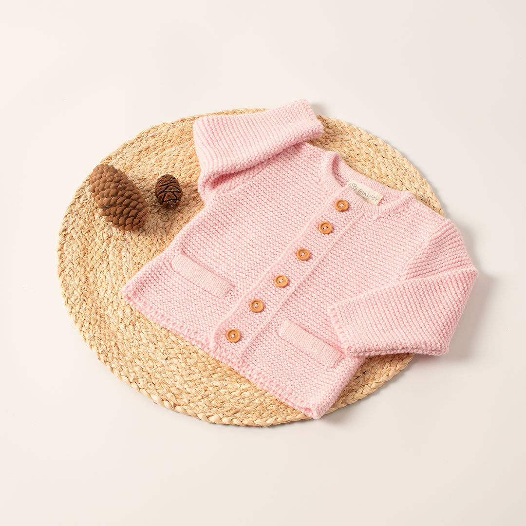 CHOM23MOI23 Chompa Algodón Rosa S/. 116 Chompa cardigan Baby Girl Rikury Rikury