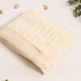 Manta tejida invernal Ivory