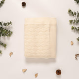 Manta tejida invernal Ivory