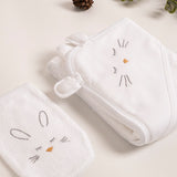 Toalla de baño conejo blanco