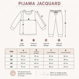 Pijama Jacquard beige