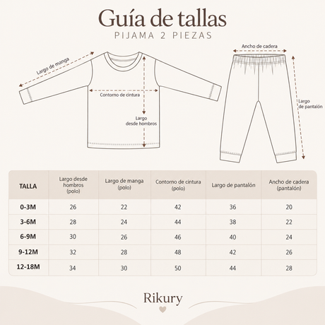 Pijama Llamita Rosa Bebé | 2 Piezas | 100% Algodón Pima