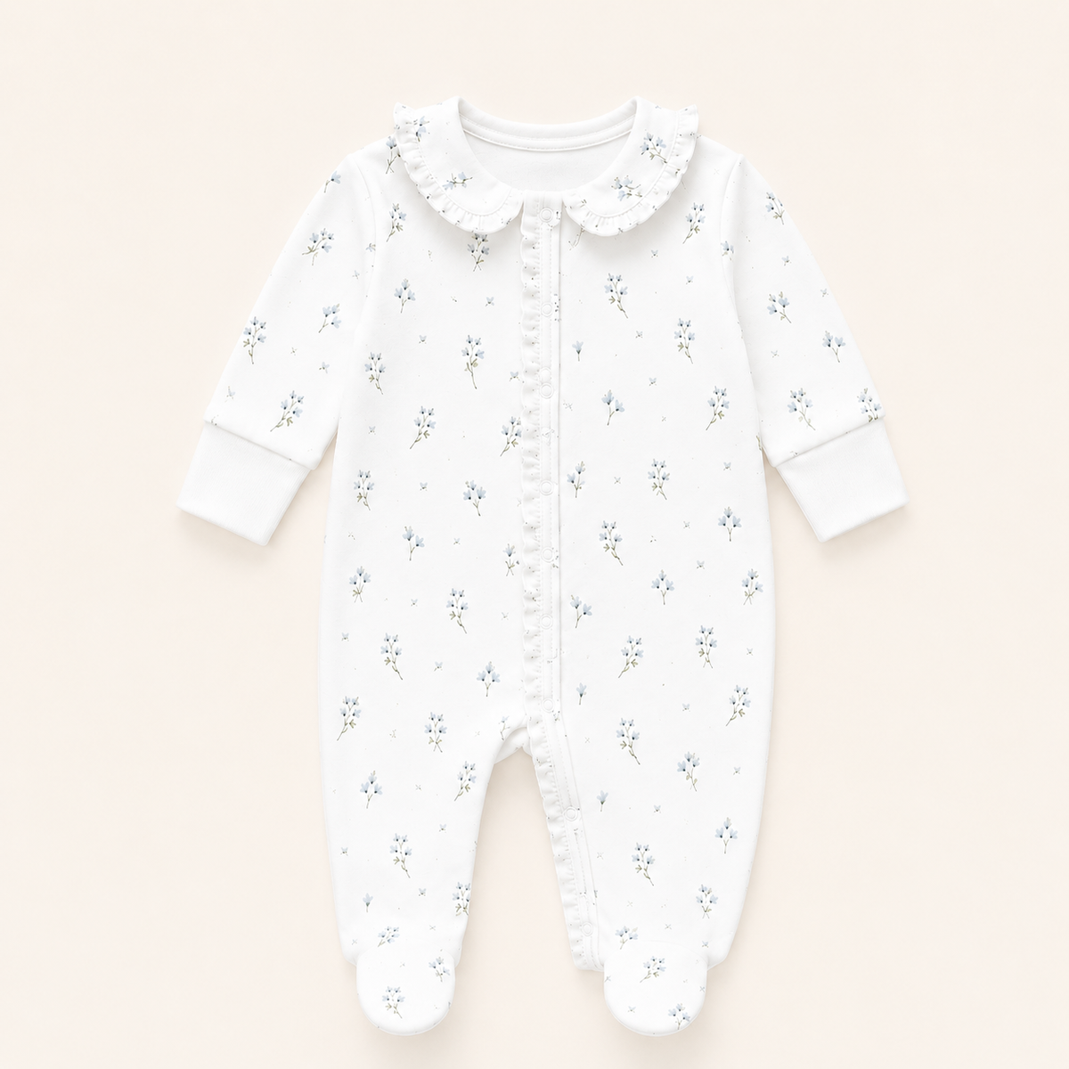 Enterizo Floral Bebé | 100% Algodón Pima Premium