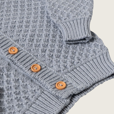 PACK23MOI24 Pack tejido 3 piezas celeste S/. 199 Chompa cardigan Baby Boy Rikury Rikury